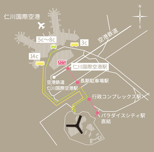 仁川国際空港＿パラダイスシティー＿MAP