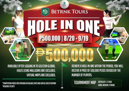 METRO GOLF ZONE×BETRNK Toursホールインワンチャレンジイベント告知