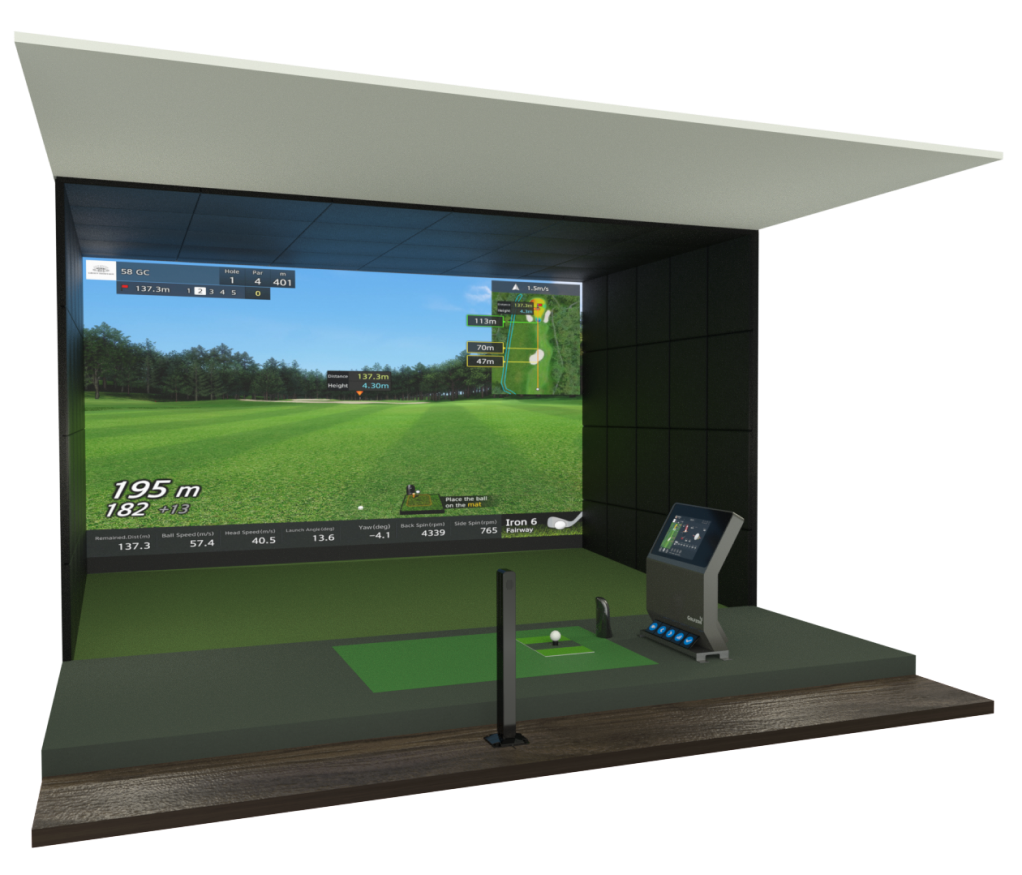 METRO GOLF ZONEのゴルフシミュレーター
