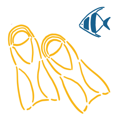 装飾_足鰭と熱帯魚